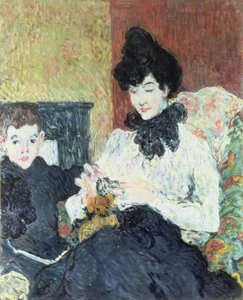 Madame Doubrere y su hijo de Louis Valtat