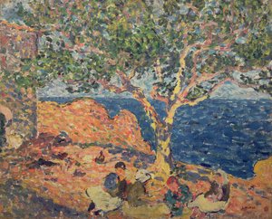 Paisaje mediterráneo (óleo sobre lienzo)