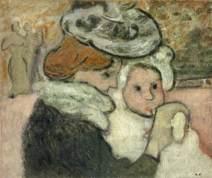 Mother and Child (Mme Valtat and her son, jean); Mere et Enfant (Mme Valtat et son Jean) de Louis Valtat