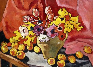 Pitcher, Anemones, Tulips and Apples; Cruche, Anemones, Tulipes et Pommes de Louis Valtat