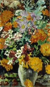 Jarrón de flores; Vase de Fleurs, c.1930 (óleo sobre lienzo) de Louis Valtat