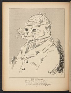 The Burglar, de la p. 72, Louis Wain Annual de Louis Wain