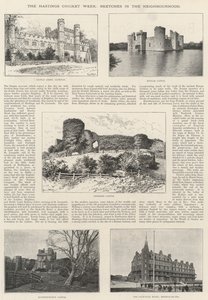 La semana de críquet de Hastings, bocetos en el vecindario