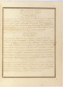 "Reflexiones sobre mi entrevista con el Sr. le Duc de la Vauguyon", manuscrito autógrafo, enero 1767 a principios de 1769 de Louis XVI
