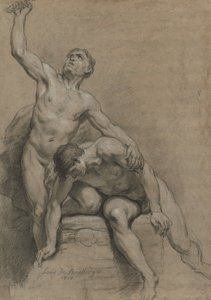 Dos desnudos masculinos, 1710