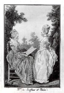 Madame la Comtesse de Boufflers y Thérèse, mediados de la década de 1760 de Louis de Carmontelle