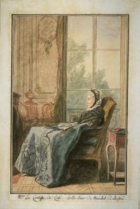 La condesa de Cossé en un salón de Louis de Carmontelle