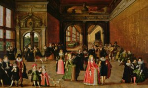 Un baile durante el reinado de Enrique IV de Louis de Caullery