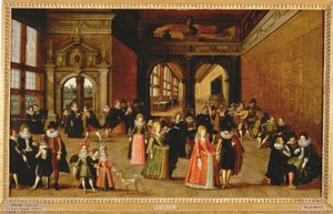 Baile durante el reinado de Enrique IV ... (pintura sobre lienzo)