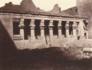 Philae, Patio Interior, Columnata del Oeste de Louis de Clercq