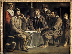 Comida campesina. Pintura de Louis Le Nain (1600/1610-1648)