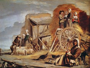 El Carro de Heno, o Regreso de la Siega, 1641 de Louis le Nain