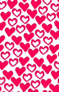 Corazones simples, imagen digital (2014) de Louisa Hereford