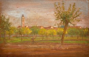El pueblo de Cairate, Lombardía, 1877 de Louisa Starr
