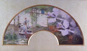 Sarah Bernhardt en un jardín japonés