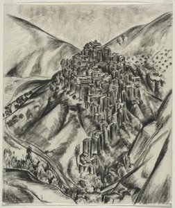 Un pueblo en la colina italiana, Anticoli, Italia de Louise B. Maloney