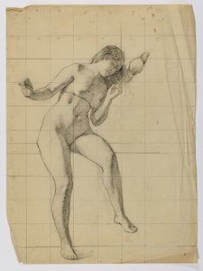 (Sin título-figura femenina desnuda) de Louise Cox