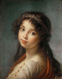 Retrato de la hija del artista, Jeanne-Lucie-Louise, dite Julie, 1792. de Elisabeth Louise Vigee Lebrun