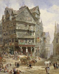 La Calle Alta desde el West Bow, Edimburgo