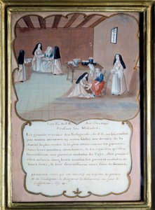 Jansenismo: Religiosas de la abadía de Port-Royal-des-Champs cuidando a los enfermos