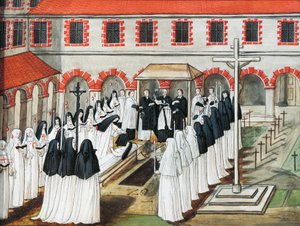Abadía de Port-Royal des Champs, El entierro de una monja de Louise Magdeleine Hortemels