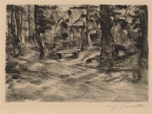 Banco en el bosque II, 1917