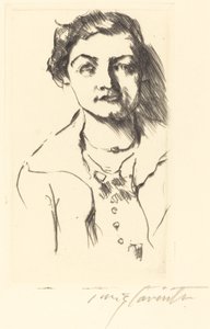 Retrato de una joven - Anneliese Halbe, 1918 de Lovis Corinth