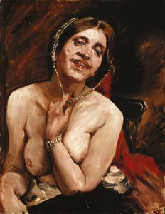 Desnudo femenino en el sillón de Lovis Corinth