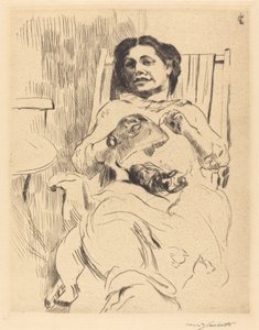 Mujer con costura, 1912 de Lovis Corinth