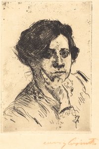 Cabeza de mujer de Lovis Corinth
