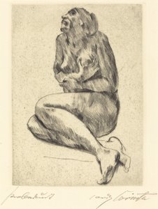 Kauernder weiblicher akt, 1914 de Lovis Corinth