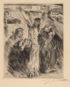 Crucifixión, después del retablo en Tölz, 1921-1922 de Lovis Corinth