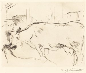 Kuhstall II, 1914 de Lovis Corinth