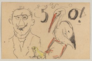 Lovis Corinth a Carl Strathmann: postal, matasellada el 11 de septiembre de 1916