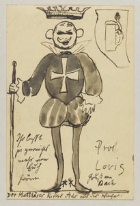 Lovis Corinth a Carl Strathmann: postal, matasellada el 21 de junio de 1902 y el 22 de junio de 1902