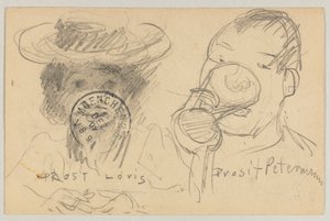 Lovis Corinth a Carl Strathmann: postal, matasellos en el frente 17 de diciembre de 1902