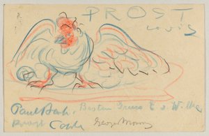 Lovis Corinth a Elly Strathmann: postal, matasellada el 19 de mayo de 1911