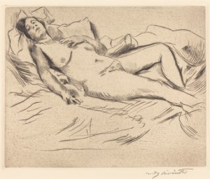 Mujer durmiendo de Lovis Corinth