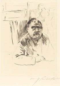 Autorretrato en un abrigo de piel, 1913 de Lovis Corinth