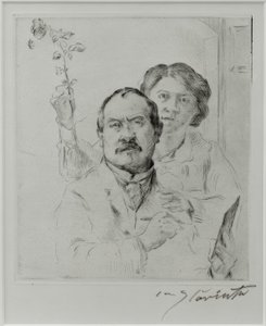 Autorretrato con su esposa Charlotte Berend-Corinth de Lovis Corinth