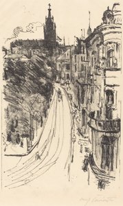 Calle en Königsberg, 1918 de Lovis Corinth