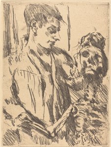 Tod und Jüngling Muerte y el joven, 1921 publicado 1922 de Lovis Corinth