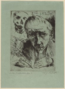 Tod und Künstler Muerte y el Artista, 1920-1921 de Lovis Corinth
