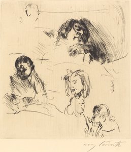 Verschiedene Bilnisstudien de Lovis Corinth