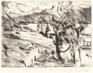 Walchensee landschaft, 1919 de Lovis Corinth