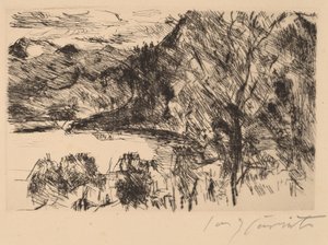 Walchensee con Jochberg de Lovis Corinth
