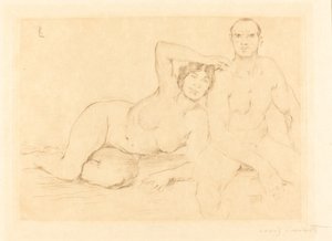 Dos personas desnudas, 1908 de Lovis Corinth