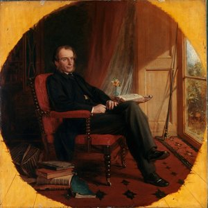 Retrato del escritor inglés Charles Kingsley (1819-1875) pintado por Lowes Cato Dickinson (1819-1908) 1862 de Lowes Cato Dickinson