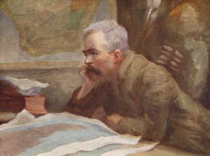 Ilustración de la vida de HM Stanley (litografía en color)