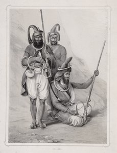 Akalees, guerreros indios, 1844 de Lowes Dickinson